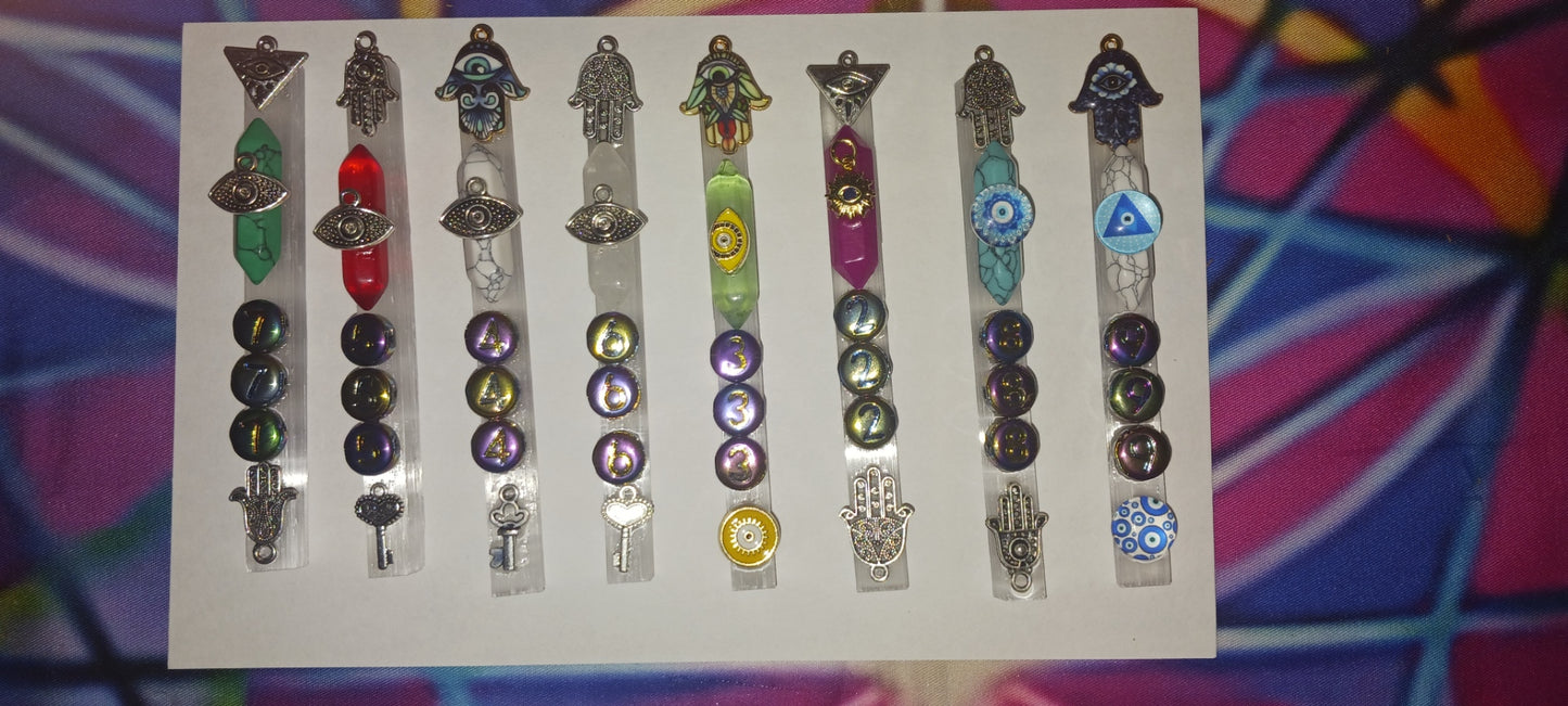 Angel Number Selenite Wand Lightcode Conductors Medium and Large